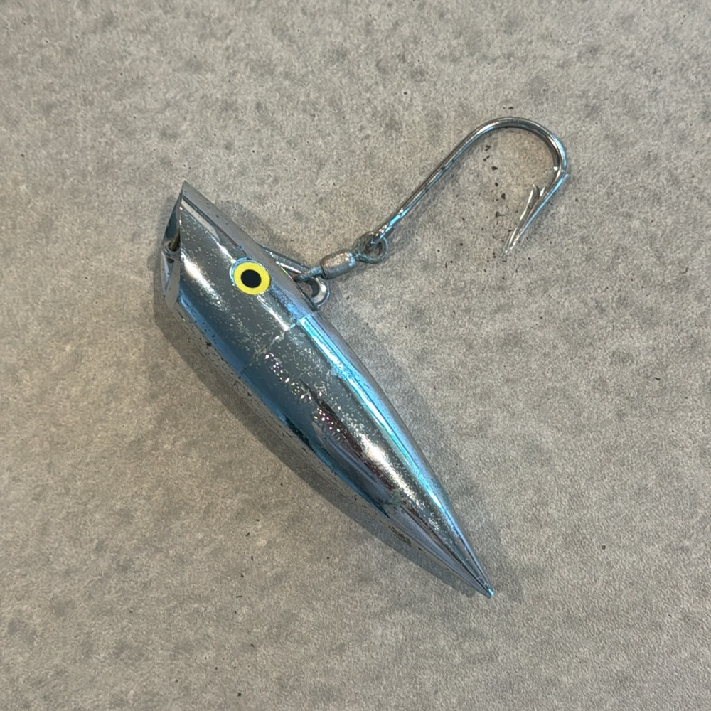 VINTAGE LUHR-JENSEN J-PLUG FISHING LUHR CHROME SILVER